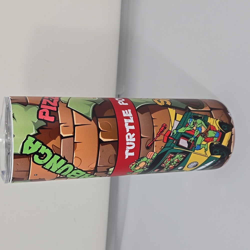 Customized Turtle Power Reptile Tumbler- Multicolor